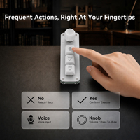 Keyboard Input Suara AI Nirkabel SIKAI untuk Codex Vibe, Keypad Pintasan Kustom untuk Pemrograman Kantor Komputer