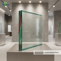 Verre feuilleté de sécurité pour bâtiments 5+5 6+6 8+8 10+10 mm avec certificat CE ISO