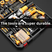 Ensemble de perceuse électrique multifonctionnelle pour un usage domestique, menuiserie, électricien, quincaillerie, entretien quotidien, outils combinés