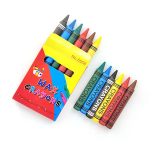 Eco-Friendly Jumbo Wax Crayons Set 6 Creative Colors for Kids Art Painting Art Supplies - Product Image 2