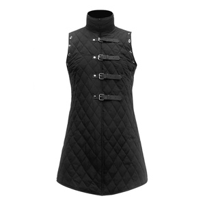 Costume da uomo Gambeson gilet Aketon giubbotto vichello medievale vestito senza maniche per LARP Warrior Knight <span class=keywords><strong>Halloween</strong></span> - Product Image 2