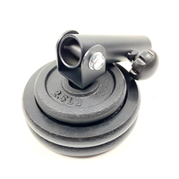 Support pivotant à 360° pour barre de musculation, insert pour barre en T, compatible avec les barres et plaques de poids standard de 1 pouce