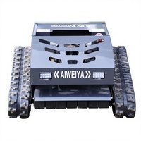 Tondeuse à gazon électrique sans fil télécommandée sur chenilles pour pentes, robot professionnel pour la coupe de l'herbe sur les talus et les bords de route, pour les pentes et les zones accidentées
