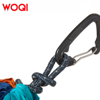 Hamac de camping portable WOQI en nylon léger, 2 places, accessoires de randonnée et de voyage, design pliable ultra-léger