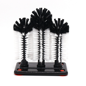 Brosse <span class=keywords><strong>de</strong></span> nettoyage 360° pour verres à vin <span class=keywords><strong>de</strong></span> cuisine, en plastique, 3 têtes, outil <span class=keywords><strong>de</strong></span> nettoyage <span class=keywords><strong>de</strong></span> tasses pour bars et pubs - Product Image 1
