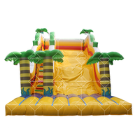 Grand château gonflable commercial pour enfants, toboggan aquatique extérieur et cavalier, jeux amusants pour adultes et enfants