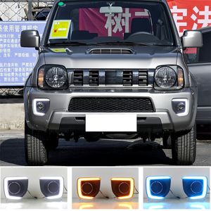 Cubierta de Luz Antiniebla LED DRL para Automóvil <span class=keywords><strong>Suzuki</strong></span> <span class=keywords><strong>Jimny</strong></span> 2012-2018, Luz de Circulación Diurna LED, Faro Modificado DRL, Piezas de Automóvil de 12 V - Product Image 6