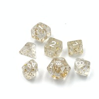 Fournisseur direct d'usine - Jeu de dés polyédriques lumineux bicolores miniatures de 10 mm pour jeux de table colorés