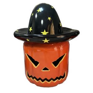 <span class=keywords><strong>Centro</strong></span> commerciale della Lobby dell'hotel decorazione di Halloween divertente gigante di Halloween in fibra di vetro zucca decorazione di caramelle scultura - Product Image 4