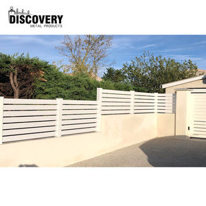 Clôtures de jardin décoratives en aluminium faciles à assembler de qualité supérieure clôture de couleur de grain de bois en alliage d'aluminium pour le jardin - Product Image 4