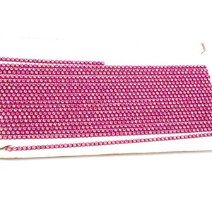 אופנה שורה ss3.5 נקה AB קריסטל ריינסטון פסי ורוד ציפוי יהלומי rhinestones שרשרת כוס שרשרת אביזרים - Product Image 3