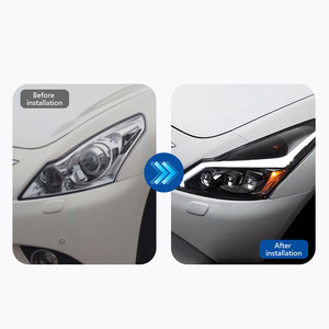 <span class=keywords><strong>Fari</strong></span> Migliorati per Infiniti G25 G37 GTR 10-15 Modello Quattro Porte, 2 Pezzi LED DRL con Indicatore di Direzione, Abbaglianti, Lente Proiettore <span class=keywords><strong>Angel</strong></span> Eye - Product Image 2