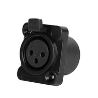 Conector XLR Macho y Hembra Yinyu XL009 de 3 y 5 Pines, Serie D para Montaje en Panel, para Instalación en Rack o Panel de Distribución
