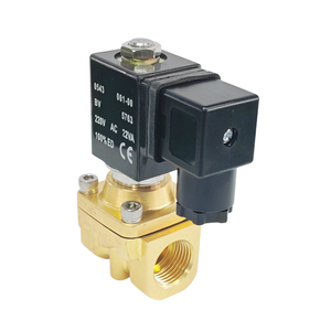 Kleqd מותג 2wa לחץ גבוה סולנואיד שסתום ac220 dc24 ישיר פועל בדרך כלל סגור 1/2 "16 בר פליז - Product Image 2