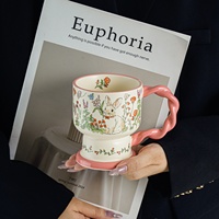 Ensemble de tasses en céramique de style chinois rétro - Cadeau haut de gamme pour la fête des enseignants, cadeau de remerciement pour les filles