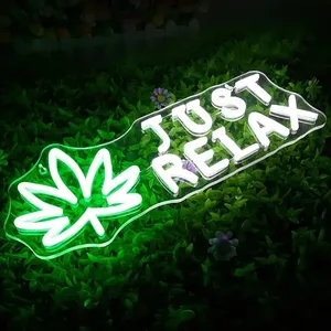 <span class=keywords><strong>Just</strong></span> <span class=keywords><strong>Relax</strong></span> "Letrero de neón LED-Multicolor, luz de decoración de pared alimentada por USB para dormitorio, bar, cafetería, sala de juegos y más - Product Image 6