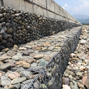 Gabion en fil métallique hexagonal tissé à haute teneur en zinc 275g, 3x1x1m et 4x1x1m, pour mur de soutènement - Product Image 3