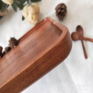 Acacia Wood Rectangular <b>Tray</b> 45.5x30x2cm Solid Color For <b>Tea</b> Dessert Serving Hotel Coffee Use - Product Image 4