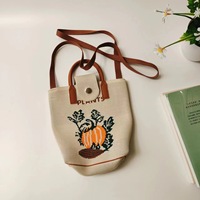 Sac fourre-tout bandoulière personnalisé en gros, motif dessin animé animaux et fleurs, mignon pour filles, en polyester tricoté, sac à main pour femmes
