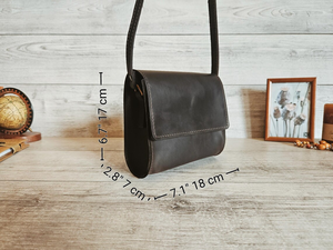Bolso Pequeño de Cuero para Mujer, Bolso Bandolera Personalizado, Bolso de Hombro Hecho a Mano, Bonito Regalo de Cuero para Ella - Product Image 5