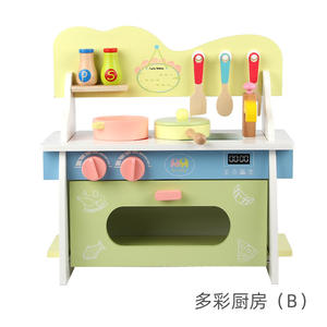 Meilleure vente fabricant de <span class=keywords><strong>cuisinette</strong></span> colorée multifonctionnelle vente directe jouets classiques en bois <span class=keywords><strong>pour</strong></span> enfants tout-petits garçons et filles - Product Image 5