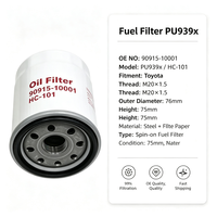 Filtre à huile YIPEI en vente directe d'usine pour MAN N, Toyota Corolla, Camry, Lexus 90915-10001 PU939x / HC-101