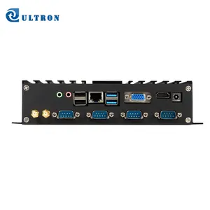 Pc Mini Logam Ultron untuk Kantor dan Industri Di Win 7/8/10 Papan Ibu Saku Linux Pc Mini Multimedia 4K J1900