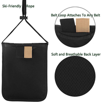 Dompet Leher Organizer Passport Anti Air Anti RFID Portabel 8 INCI Bahan Nylon Modis untuk Semua Musim