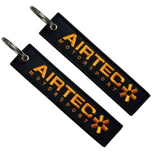 Modern Design <b>Custom</b> Logo Letter Soft Flexible Strap Jettag Purse Embroidery Keychain for Car <b>Key</b> - Product Image 4