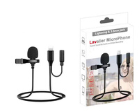 Micrófono Lavalier 2 en 1 con Conector de 3.5mm para Teléfono, Micrófono de Solapa con Monitoreo de Auriculares para Vlogs de YouTube y Grabación de Video