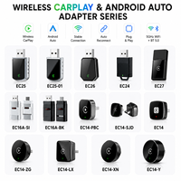 Adaptador Inalámbrico CarPlay Android Auto, Dongle USB, Convierte de Cableado a Inalámbrico, WiFi 5GHz, Bluetooth 5.0, Actualización OTA