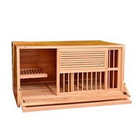Cages d'accouplement pour pigeons, nichoirs, boîtes de volière pour pigeons de course, volières d'élevage, en bois de pin réglable, grande taille, porte coulissante, pour l'élevage de pigeons