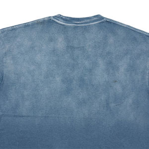 Camiseta con aro Unisex azul claro Retro personalizada, camiseta informal recortada de gran tamaño para hombres <span class=keywords><strong>y</strong></span> mujeres, estilo liso lavado - Product Image 6