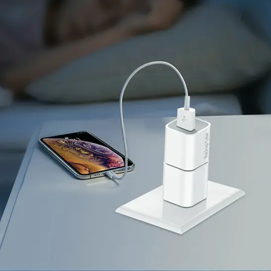 Mini and useful smart USB mobile backup cube for iphone Storage adapter with USB interface and slot for storing mobile