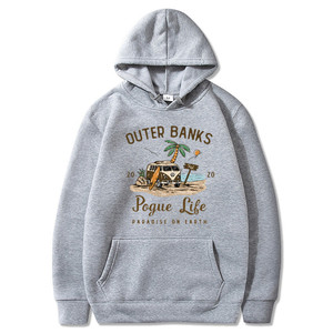 Logotipo personalizado Tallas grandes Banks Pogue Life Hoody para Mujeres Hombres Otoño Invierno 100% Algodón Ecológico con capucha - Product Image 2