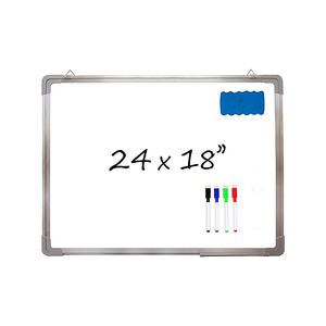 Pizarra Magnética de Doble Cara con Marco de Aluminio Bonvan, Pizarra Blanca Móvil para Educación Infantil - Product Image 1