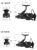 Haute qualité Double bobine roue de pêche entièrement en métal fil tasse avant arrière frein roue tournante chargeur européen carpe moulinet de pêche