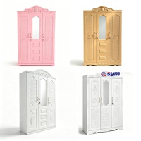 Armoire en acier à motifs royaux, armoire de rangement de vêtements en métal de luxe avec casier sécurisé pour les maisons indiennes