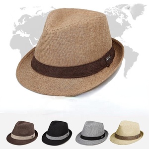 Biểu Tượng Tùy Chỉnh Bán Buôn Một Mảnh Cây Gai Dầu Mùa Hè Mặt Trời Sombrero Para De Paja Hombre Mặt Trời Fedora Mũ Rơm Cho Nam Giới Với Biểu Tượng Tùy Chỉnh - Product Image 2