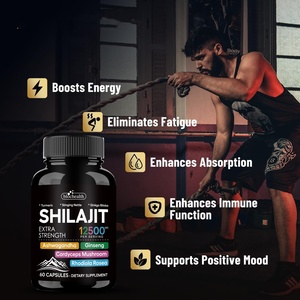 Hữu cơ tự nhiên shilajit bổ sung cho nam giới sản xuất rêu biển Ashwagandha shilajit viên nang Rhodiola Rosea Panax người lớn - Product Image 4