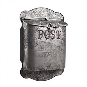 Buzón Decorativo Galvanizado, Diseños Personalizables, Soporte de Pared para Buzón, Decoración para Hogar y Jardín, Duradero y Rústico - Product Image 1