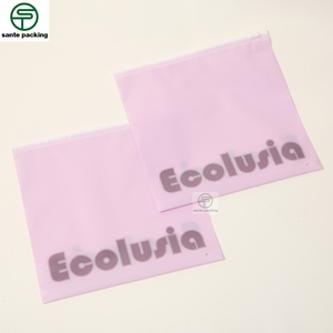 Custom Matt Printing Frosted PE Garment Pouch Transparent Plastic <b>Bag</b> for Clothes Underwear Socks <b>Packaging</b> <b>Bags</b> - Product Image 2