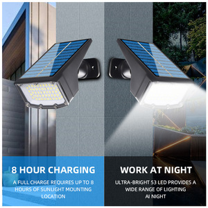 Solar Garden Spike <b>Light</b> 50 SMD LED Outdoor Flood Spotlight IP65 3 Modes 100W-equivalent Brightness for Yard, Path, Wall - Product Image 2