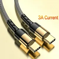 En stock, câble de données plaqué or 5A 60W, type C vers type C, charge rapide PD pour iPhone 15 16 pour téléphone portable Samsung