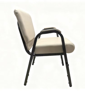 Sillas de Iglesia de Cuero PU con Reposabrazos - Asientos Ergonómicos para Culto - Product Image 4