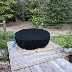Couverture de baignoire de seau de <span class=keywords><strong>50</strong></span>/100/150/300 gallons couverture de réservoir d'eau imperméable en tissu oxford résistant au soleil et à la pluie - Product Image 4