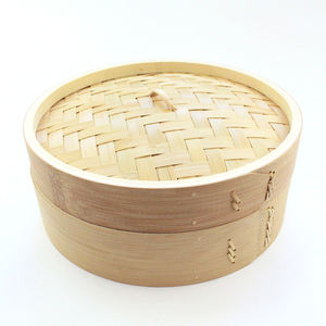 Cesta de vapor de bambú natural cocina nueva colección utensilios de cocina productos sin tapa de olla - Product Image 1