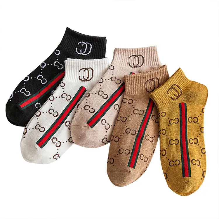 Fashion creative jacquard funny cotton walking women ankle socks