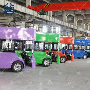 18 chỗ ngồi điện pin hoạt động xe du lịch Xe tham quan hai tầng xe buýt để bán - Product Image 4