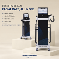 Machine de soin du visage Aqua 8 en 1, équipement professionnel de soin de la peau par hydrodermabrasion pour salon de beauté, fourni par l'usine